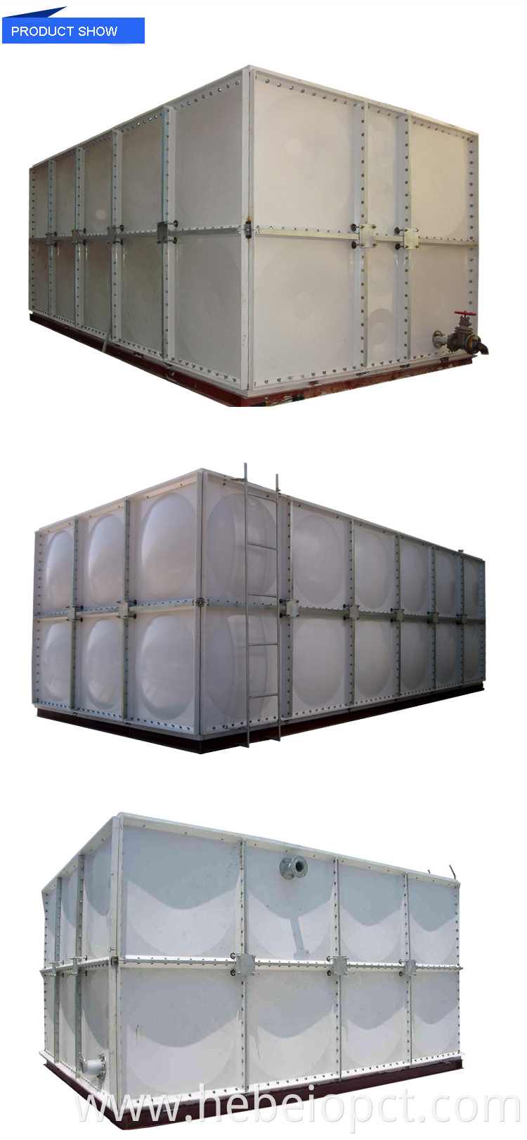 1000 cubic meter frp sectional water tank for sale